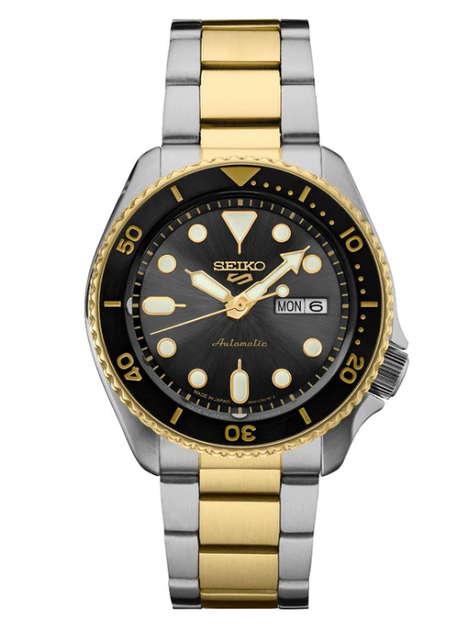 Gent s Two Tone Seiko 5 Divers Watch New SRPK22 Espling Jewelers