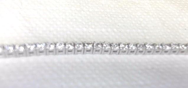 14K White Gold Lab Diamond Bracelet, 2.00 ctw New