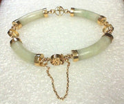 Gold Vintage Jade Bracelet Estate