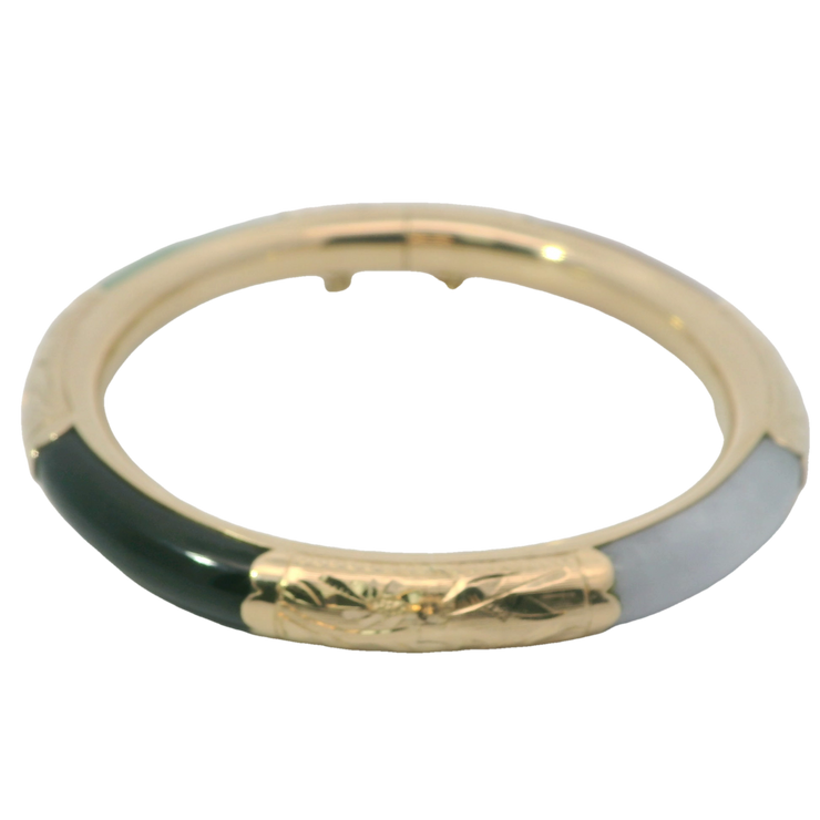 Gold Vintage Jade Bracelet Estate