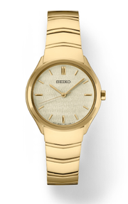 Lady's Yellow Seiko Essentials Quartz Watch New SUR552