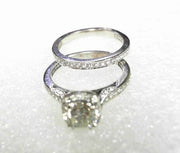 Tacori 18KT White Gold  1.00 CT  Diamond Engagement Ring Estate