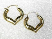 10K YELLOW GOLD HOOP EARRINGS New