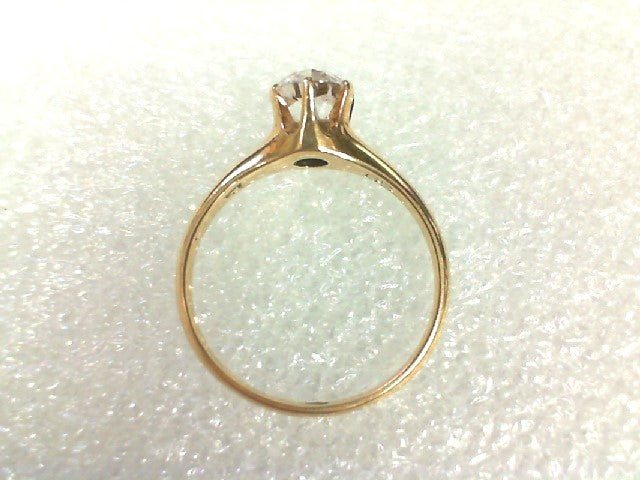 Yellow Gold Zrcon  Antique Engagement Ring, Estate