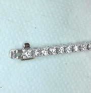 14K White Gold Lab Diamond Bracelet, 2.99 ctw New