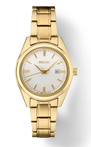 Lady's Yellow Seiko Watch New SUR632