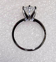 14K White Gold Lab Diamond Ring 2.00  ctw New