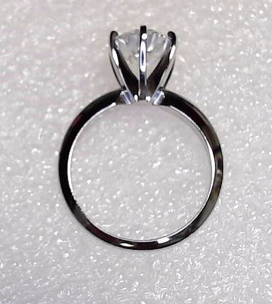 14K White Gold Lab Diamond Ring 2.00  ctw New