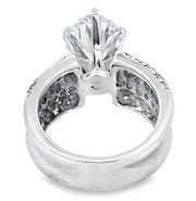 14K White Gold Lab Diamond Ring 3.58 + 1.50  ctw