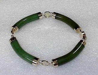 Gold Vintage Jade Bracelet Estate