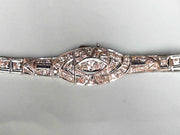 Platinum Antique Art Deco Filigree Bracelet