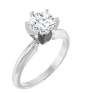 14K White Gold Lab Diamond Ring 3.00  ctw New