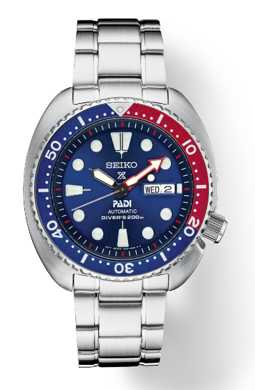 Gent's Stainless Steel Seiko Divers Watch New SRPE99 Turtle PADI