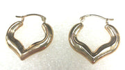 10K YELLOW GOLD HOOP EARRINGS New