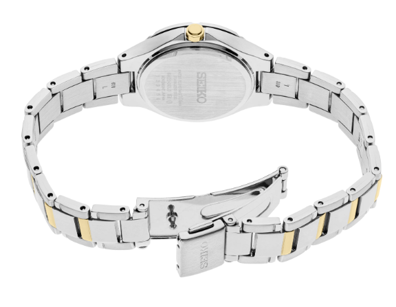 Ladies Two-Tone Seiko Watch New SUR414