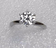 14K White Gold Lab Diamond Ring  1.01 CT VVS2-E New