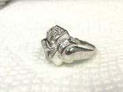 Platinum Art Deco Diamond Antique Ring, Estate