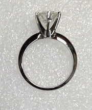 14K White Gold Lab Diamond Ring 2.02  ctw New