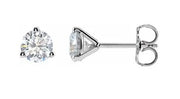 14K White Gold 2.01 ct VS1 / E Lab Diamond Stud Earrings, New