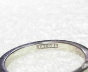 Tacori 18KT White Gold  0.12 CT  Diamond Band Ring Estate