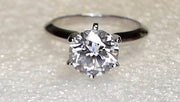 14K White Gold Lab Diamond Ring 2.00  ctw New