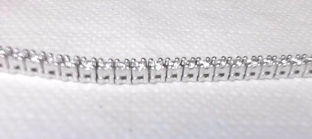 14K White Gold Lab Diamond Bracelet,1.76 ctw New