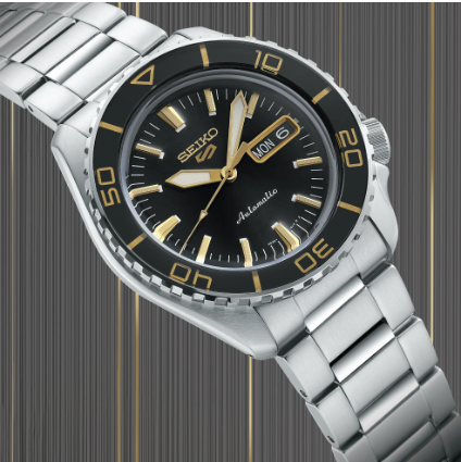 Gent's Stainless Steel Seiko 5 Divers Watch New SRPK99