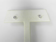 14K White Gold 0.25cttw Lab Diamond Stud Earrings New