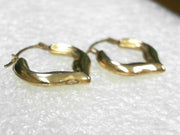 10K YELLOW GOLD HOOP EARRINGS New