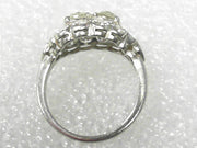 Platinum Art Deco Diamond Antique Ring, Estate