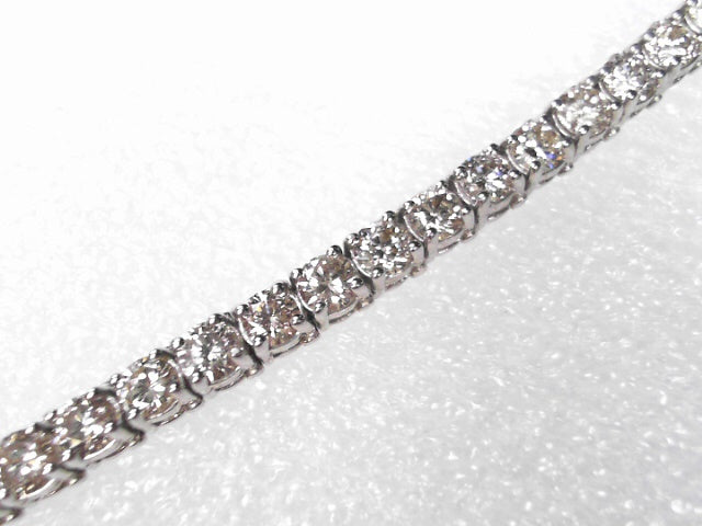 14K White Gold Lab Diamond Bracelet, 17.00 ctw New