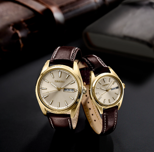 Gent's Yellow Seiko Essentials  Watch New SUR450