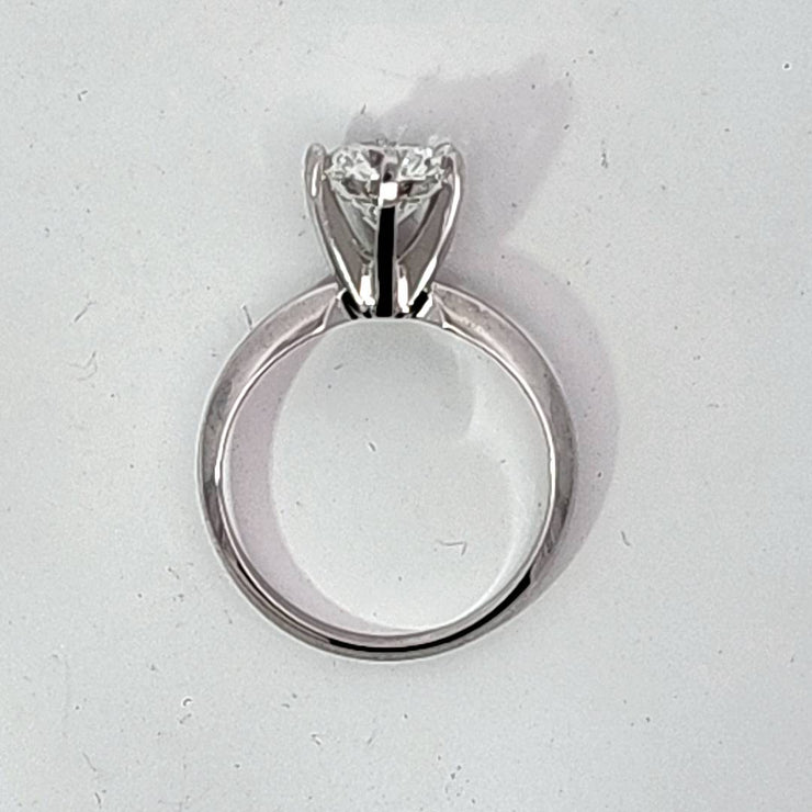 14K White Gold Lab Diamond Ring 1.54  ctw New