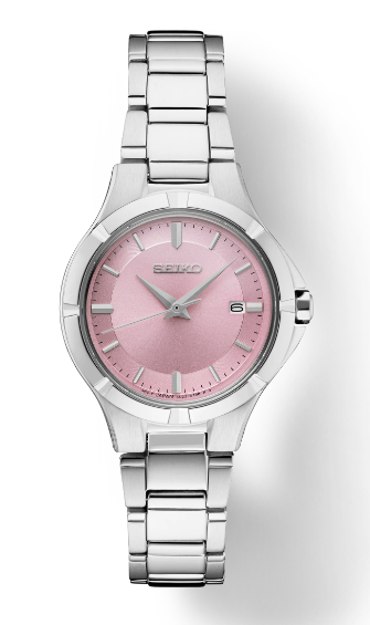 Ladies Stainless Steel Seiko Quartz Watch New SUR413