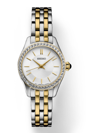 Ladies Two-Tone Seiko Crystals Watch New SUR540